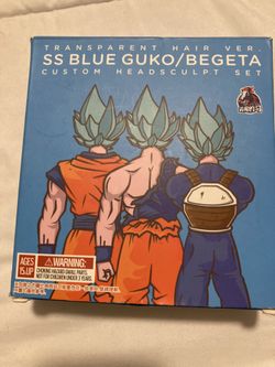 TRANSPARENT HAIR VER SS BLUE GUKO/BEGETA CUSTOM HEADSCULPT SET