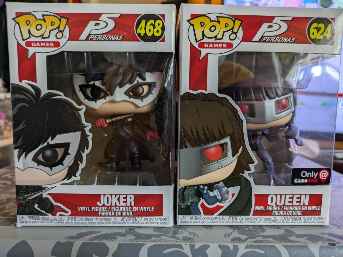 Persona 5 Joker And Queen Funko Pops Bundle - GameStop Exclusive