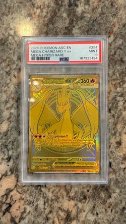 PSA 9 Mega Charizard Y ex Gold Hyper Rare #294