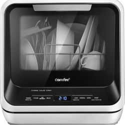 COMFEE’ 5 L Portable Countertop Mini Dishwasher – No Hookup Needed, 6 Programs