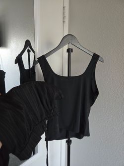 Black Linen pants set