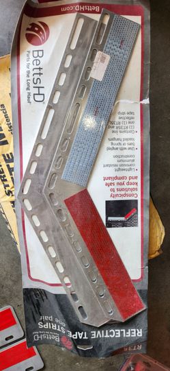 Semi truck Reflective Tape strips for mud flaps