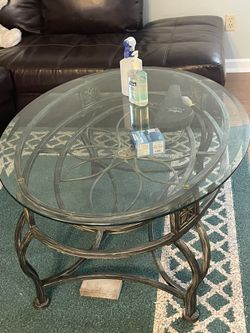 Coffee Table - Iron And Glass 