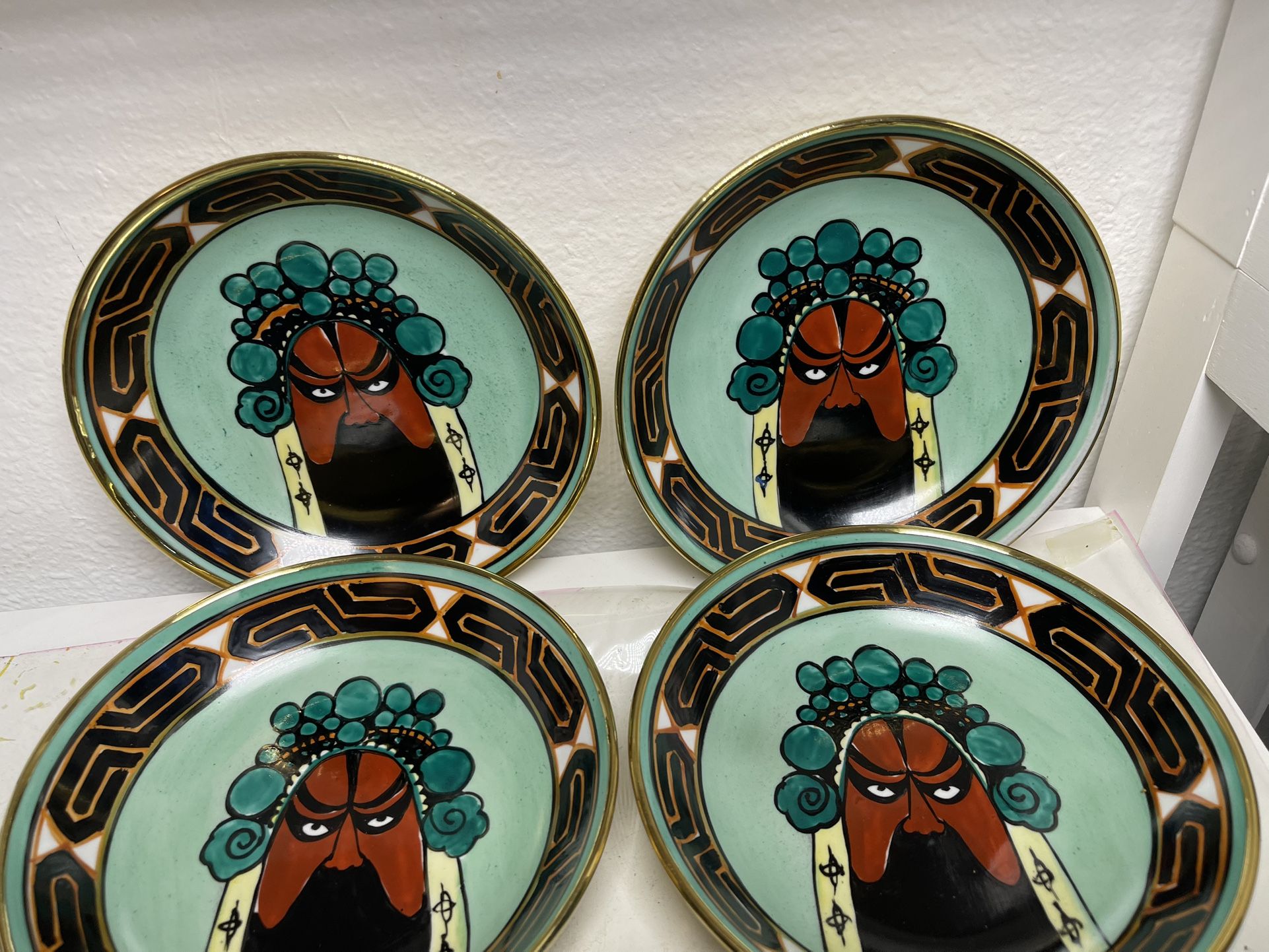 Porcelain Decorative Samurai Hanging Plate ($10 each)