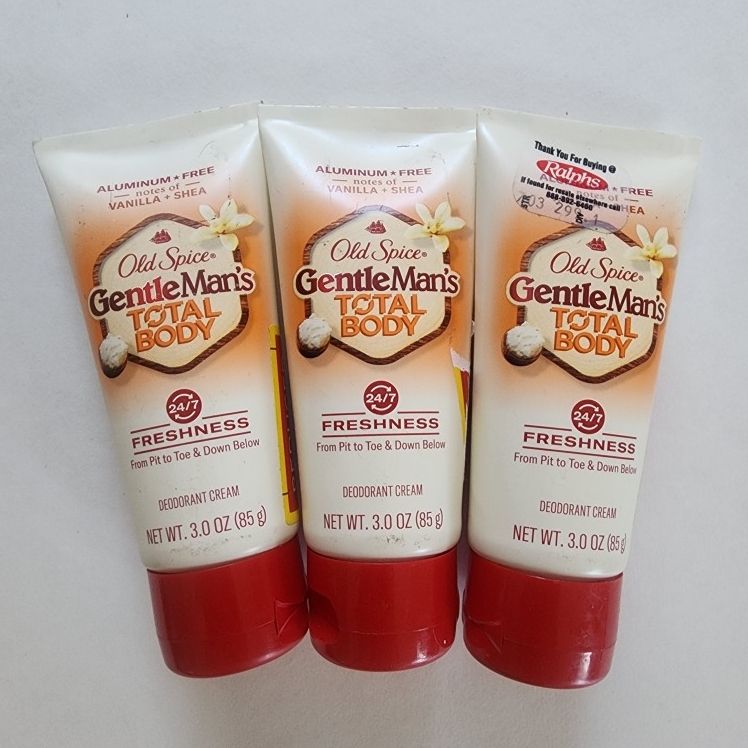 3 Old Spice Deodorant Cream Gentleman's Total Body