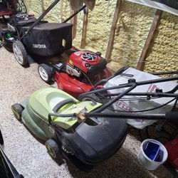 Corded Sunjoe Mower With Bag