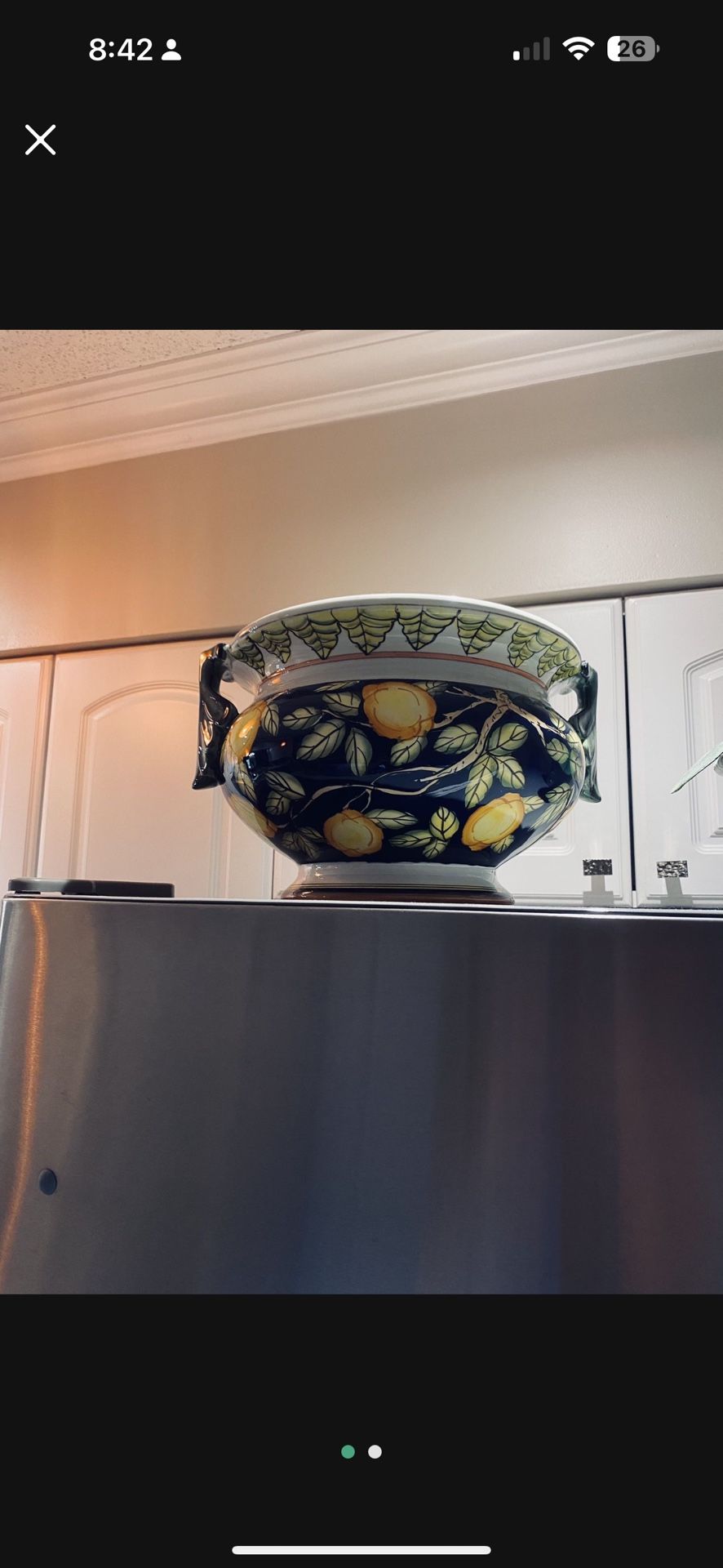 Decorative Bowl With Lemons