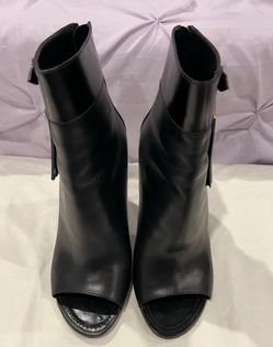 Louis Vuitton Open Toe Leather Boots