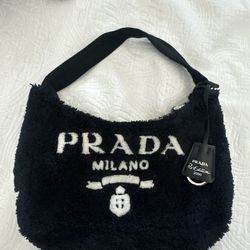 Prada Enameled Metal Triangle Re-Edition 2000