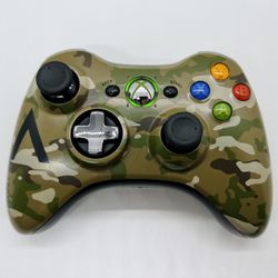 Official Microsoft Xbox 360 Camo Halo Controller (1403) OEM Excellent - Tested