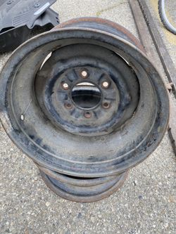 15x8 Steel Wheels Rims 6 Lug Only Two 