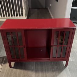 TV Console Red