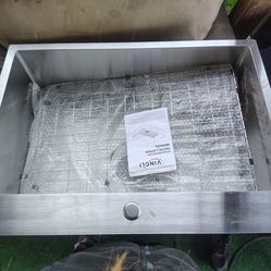 brand new steinless steel sink.
