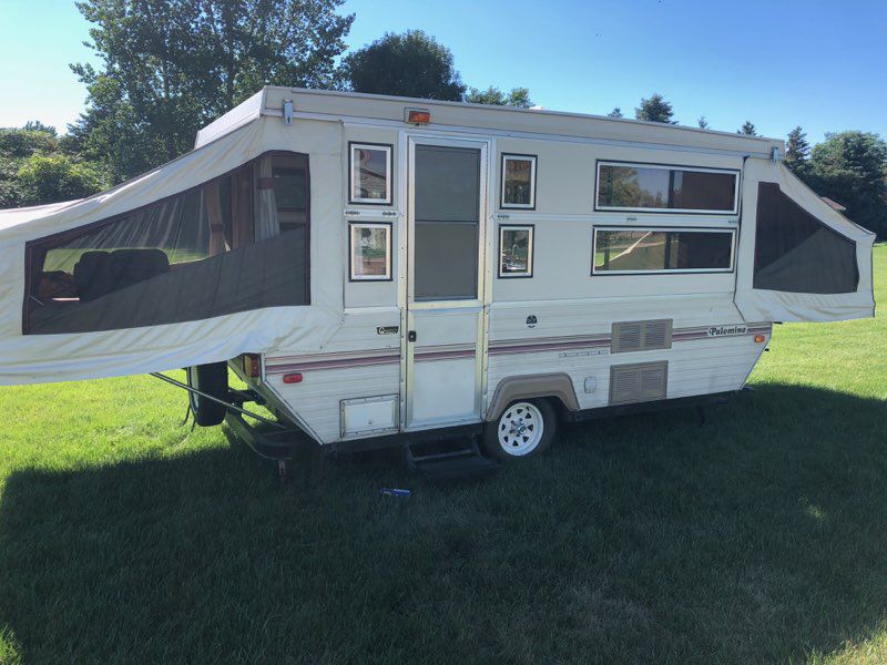 1992 Hard Sided Palomino Pop-up Camper with Canvas Wings - $2100 for ...