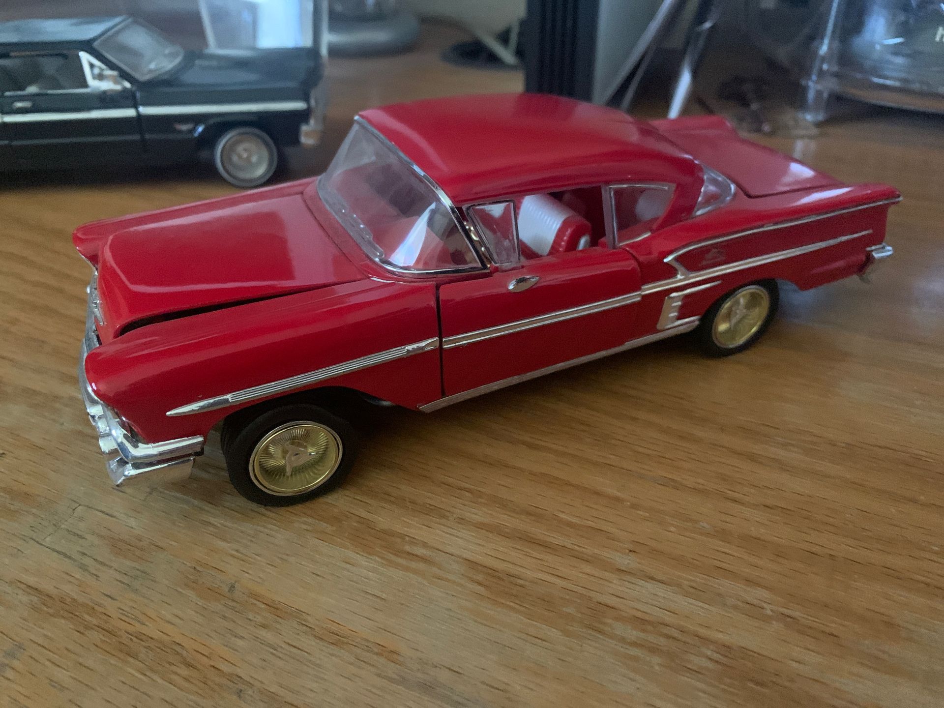 Saico old school die cast metal model car 1958 Chevy impala