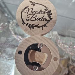 Recuerdos Para Boda,madera,Destapadores, Engraved, Personalizados, Openers,magnets,imanes