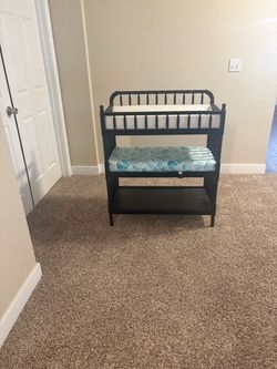 Wooden Baby Changing Table with Shelves