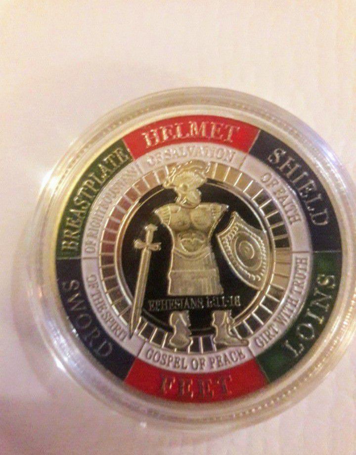 "THE WHOLE ARMOR OF GOD" COMMEMORATIVE COIN