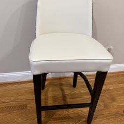 Modern Two-Tone Counter Stool – Cream & Indigo