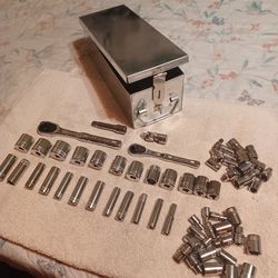Brand new Craftsman tools and metal box, ready for pickup