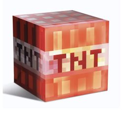 Minecraft Red TNT Square Mini Fridge Thermoelectric Cooler 6.7L