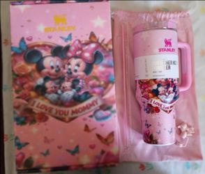 Stanley Quencher H2.0 Tumbler Disney Mickey Minnie Pink