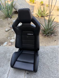 Corbeau Sportline RRX Black Vinyl Seat (pair) 55010PR