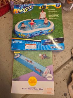 Play pool & water slide