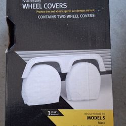 2 Black Tire Covers Brand New