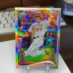 2014 Mike Teout Topps Chrome Refractor