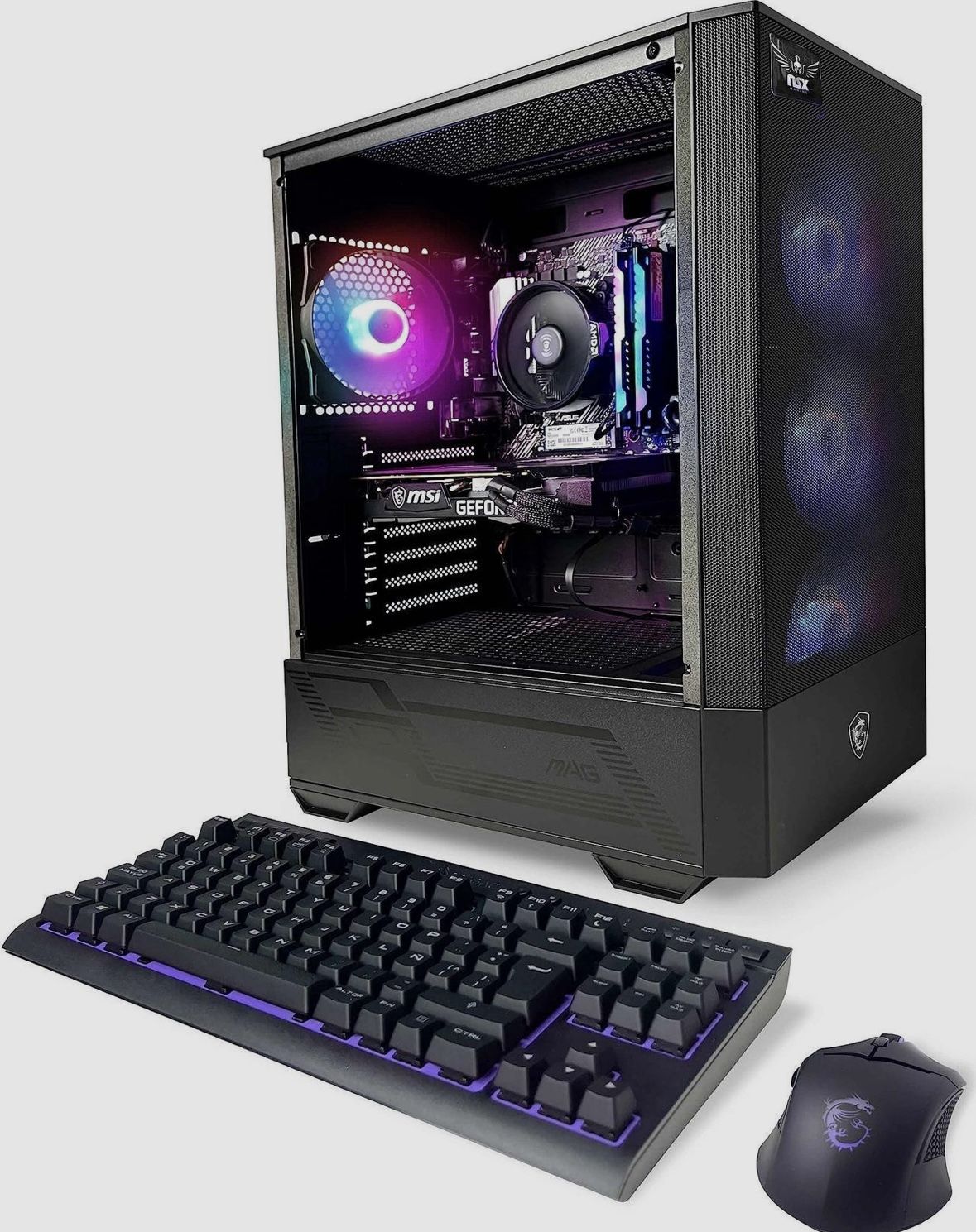 GAMING PC Desktop - NSX GAMING PC Desktop - Ryzen 5 5600X 3.7 GHz, NVIDIA RTX 4060 Ti, 1TB NVME SSD, 16GBRyzen 5 5600X 3.7 GHz, NVIDIA RTX 4060 Ti