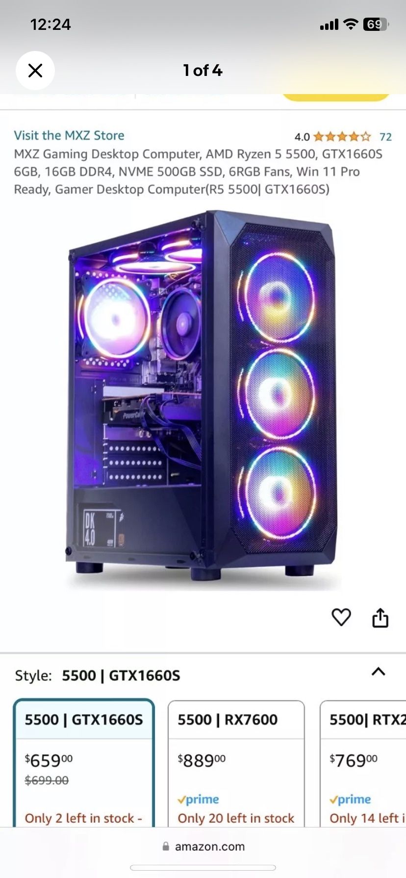 Gaming Pc And Monitor Includes Accessories Lebanon Pickup