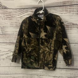 Kids Columbia brown fleece jacket size 4/5