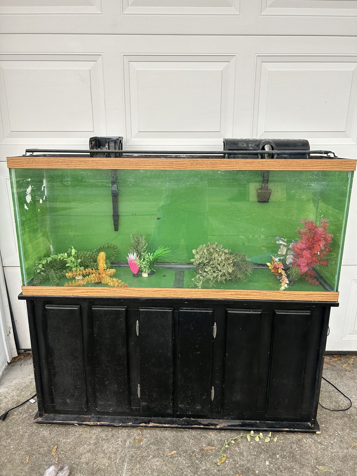 Aquarium Tank 55 Gallon ,stand Is SOLD!Filter ,lite Holds Water!