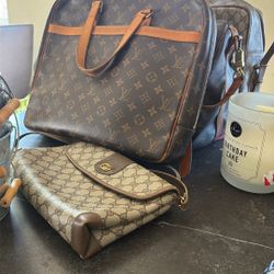 Louis Vuitton And Gucci Hand Bags