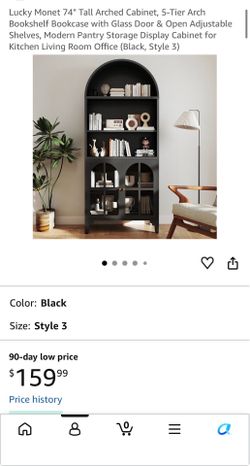 Arched metal cabinet