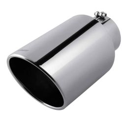 Upower 5" to 8" Diesel Exhaust Tip Universal Trucks Car Chrome 5 In Inlet 8 In Outlet Exhaust Tip 15" Long 5 x 8 x 15 Inch Diesel Tail Pipe Stainless