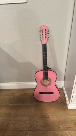 Pink guitar