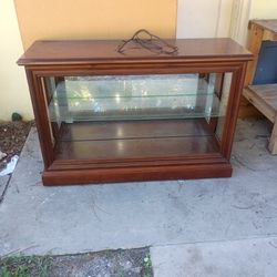 Wooden Display Table With Light