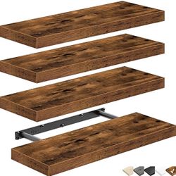 QEEIG 4 Piece Floating Shelves for Wall 