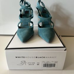 White House Black Market Marlow Mineral Strapped Heels 
