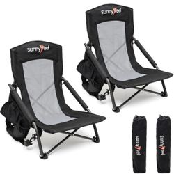 2 Chairs For Camping, Fishing Or Hiking 