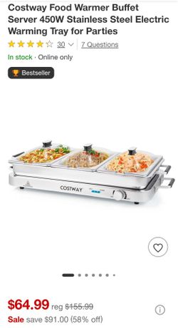 Costway food warmer buffet server