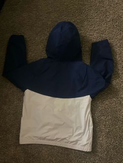Nike navy and White Hooded Windbreaker