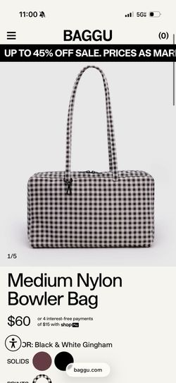 Baggu Gingham Bowler