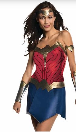 Wonder Woman Costume Set with Shield, size small