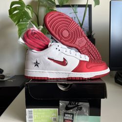 NEW DS Nike SB Dunk Low Supreme Jewel Swoosh Red CK3480-600 w/ Hangtag Size 7.5M