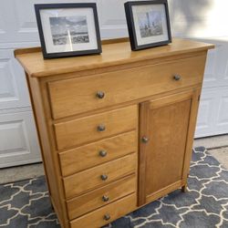 Taller Blonde Cabinet Dresser