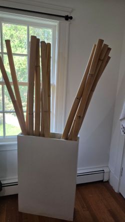 Natural Dried Bamboo Poles Bundle