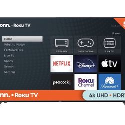 Onn 55in 4k UHD Roku Smart TV
